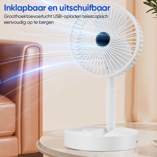 Ventilateur Portable Réglable Silencieux avec Fonction Pliable et Télescopique 2