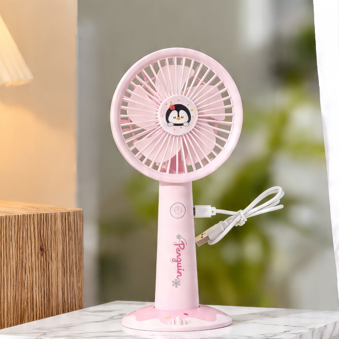 Ventilateur Portable USB Compact avec Plusieurs Vitesses pour Femme 4