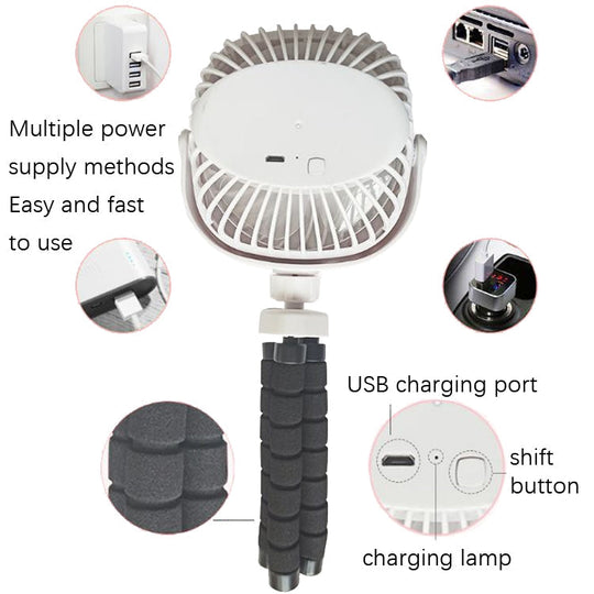 Ventilateur Portable USB Octopus pour Bureau 3