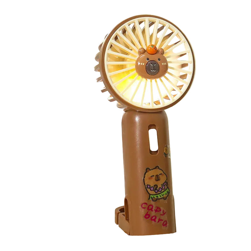 Ventilateur Portable USB Unisexe avec Clip et Lumière LED Intégrée 0