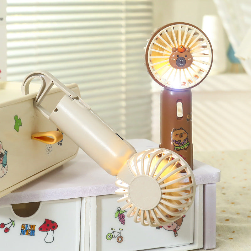 Ventilateur Portable USB Unisexe avec Clip et Lumière LED Intégrée 2
