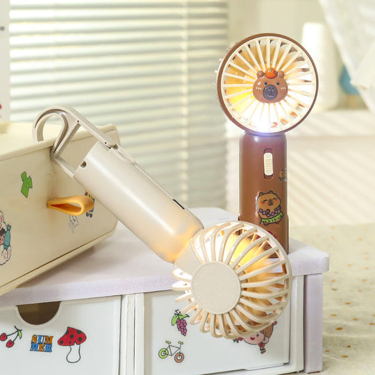 Ventilateur Portable USB Unisexe avec Clip et Lumière LED Intégrée 2