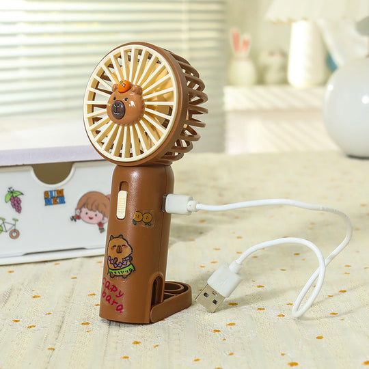 Ventilateur Portable USB Unisexe avec Clip et Lumière LED Intégrée 5
