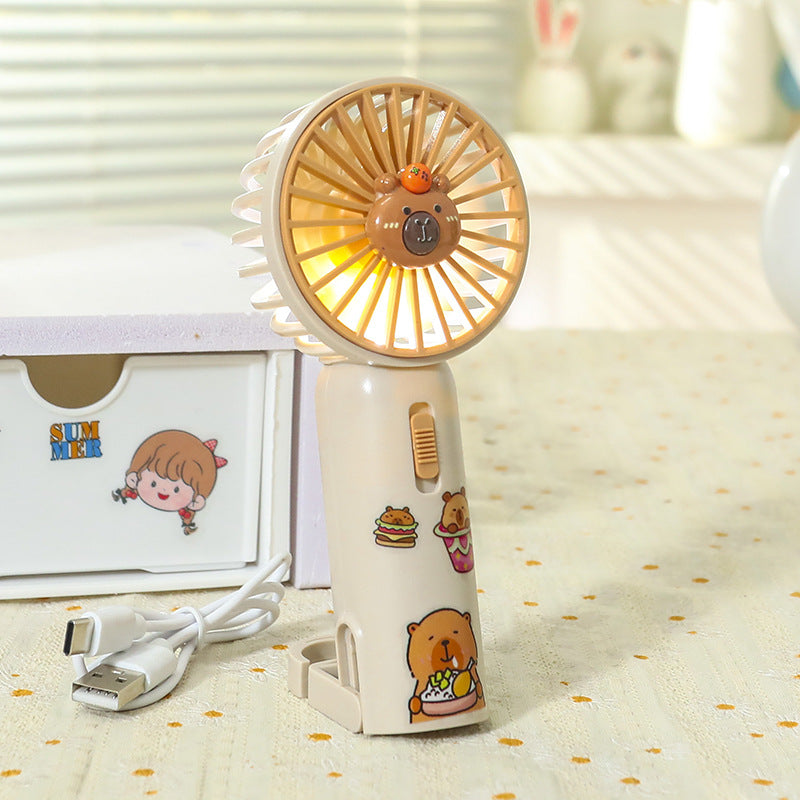 Ventilateur Portable USB Unisexe avec Clip et Lumière LED Intégrée 7
