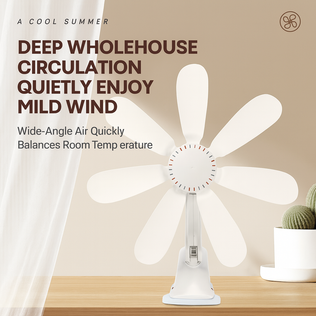 Ventilateur Portable à Clip pour Bureau et Chambre 3