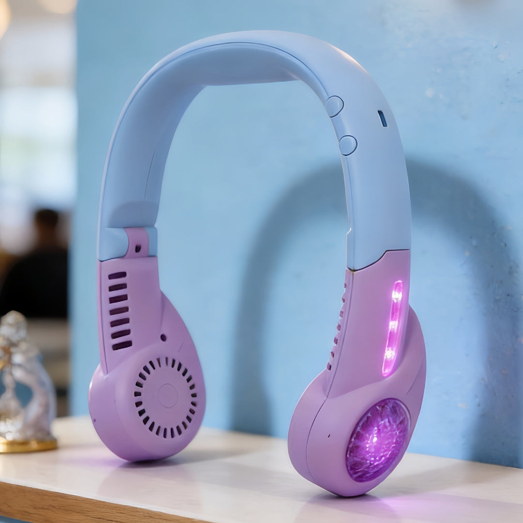 Ventilateur Portable de Cou pour Femme Design Ergonomique 5