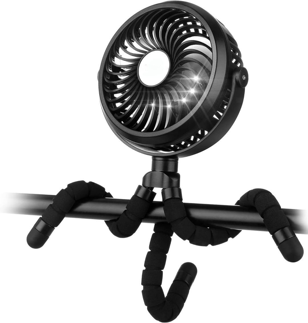 Ventilateur Portable pour Poussette avec Réglage de Vitesse 0