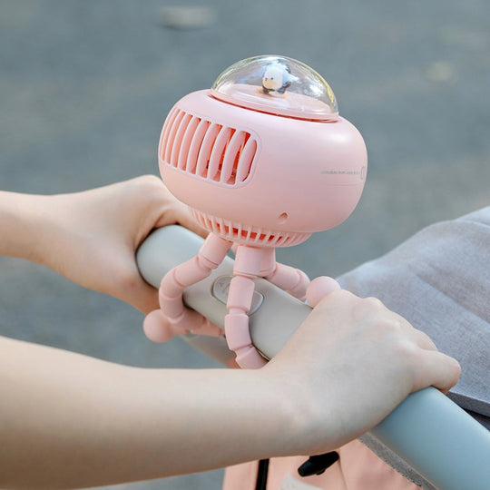 Ventilateur Poussette Portable Flexible avec Quatre Vitesses Ajustables 1