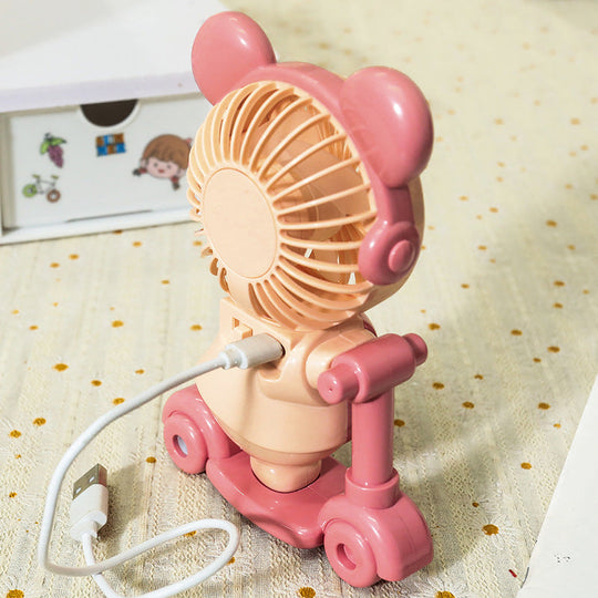Ventilateur USB Animal Créatif Léger avec Éclairage LED 3