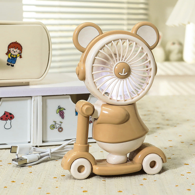 Ventilateur USB Animal Créatif Léger avec Éclairage LED 8