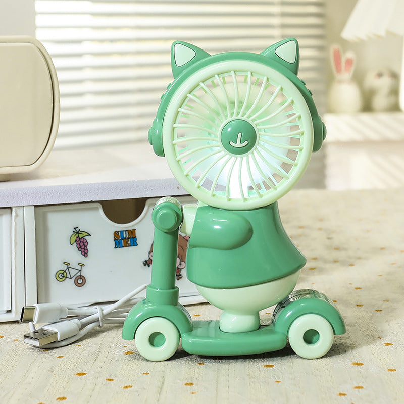 Ventilateur USB Animal Créatif Léger avec Éclairage LED 9