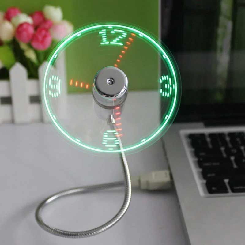 Ventilateur USB Flexible avec Affichage LED Personnalisable 0