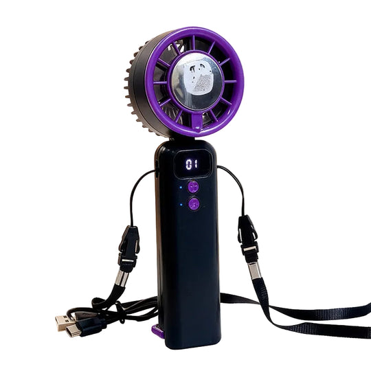 Ventilateur à main multifonctionnel avec affichage LED 0