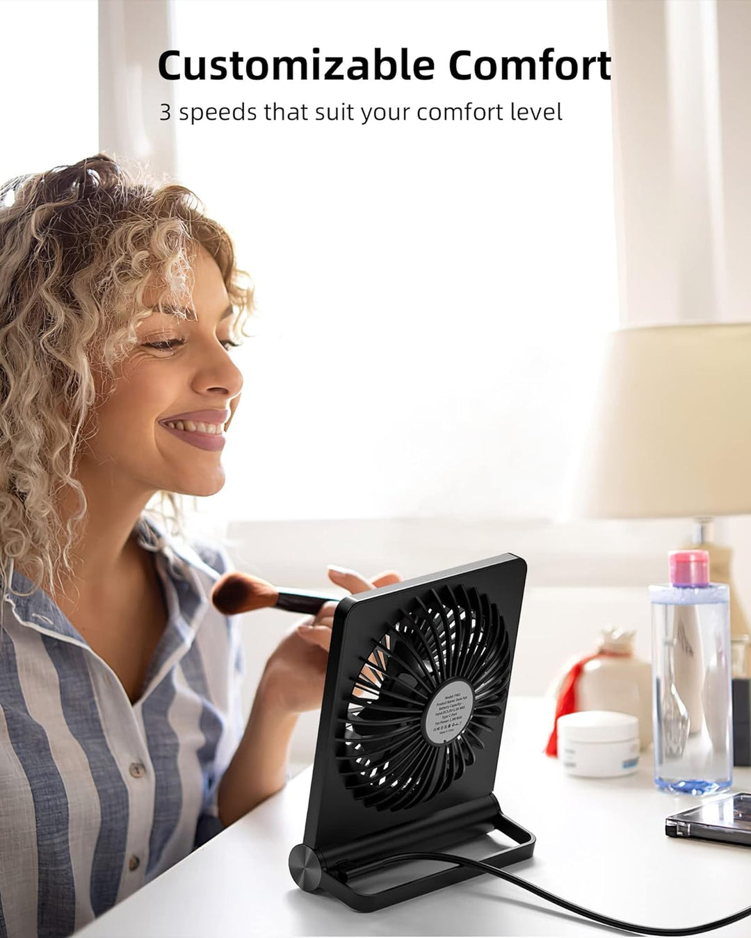 Ventilateur de Bureau Compact Ultra Silencieux 4