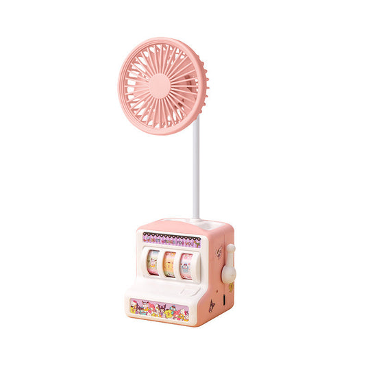 Ventilateur de Bureau Design Rétro Machine à Sous Ajustable et Silencieux 1