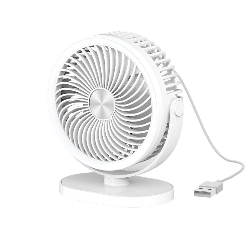 Ventilateur de Bureau Mini Compact Multifonctionnel Silencieux avec Vitesses Réglables 3