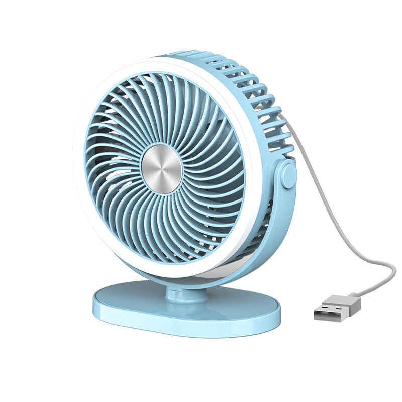 Ventilateur de Bureau Mini Compact Multifonctionnel Silencieux avec Vitesses Réglables 5