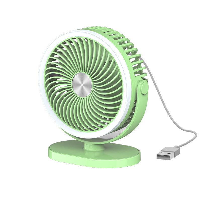 Ventilateur de Bureau Mini Compact Multifonctionnel Silencieux avec Vitesses Réglables 7