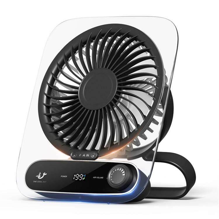 Ventilateur de Bureau Multifonctionnel avec Lumière et Réglage de Vitesse 0