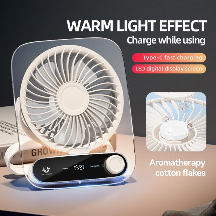 Ventilateur de Bureau Multifonctionnel avec Lumière et Réglage de Vitesse 5