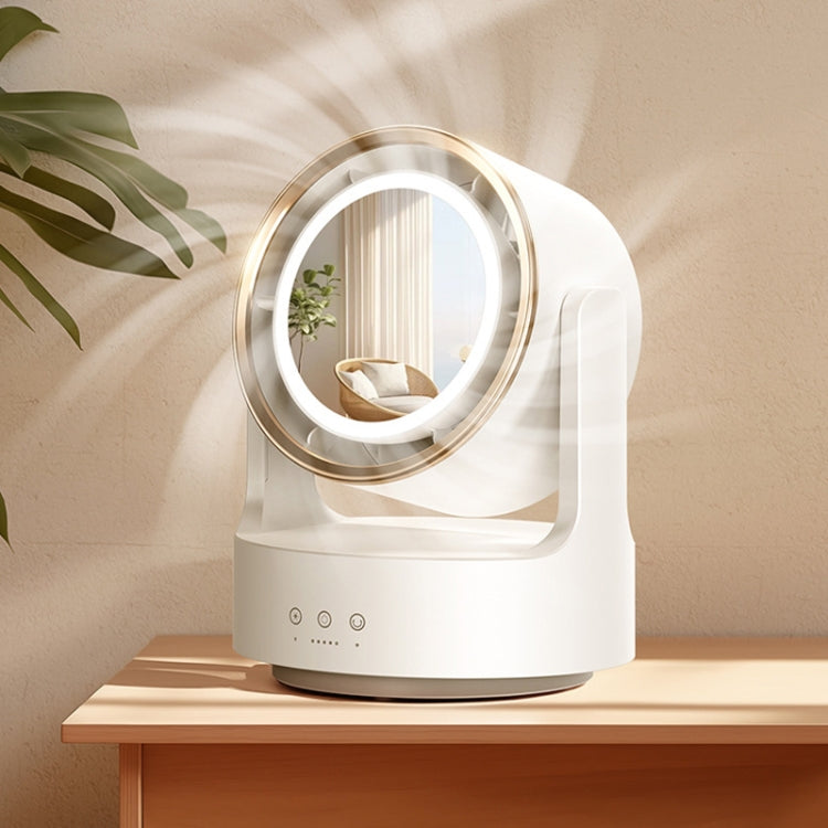 Ventilateur de Bureau Multifonctionnel avec Miroir LED Oscillant 1