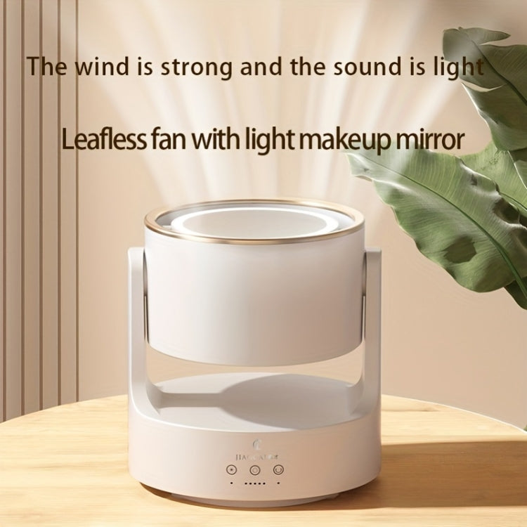 Ventilateur de Bureau Multifonctionnel avec Miroir LED Oscillant 3