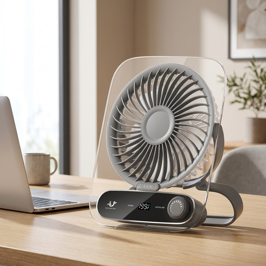Ventilateur de Bureau Numérique Ultra Fin avec 199 Réglages de Vitesse 1