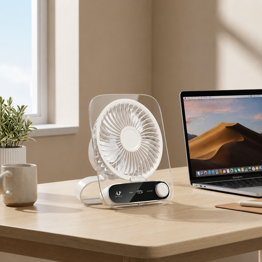 Ventilateur de Bureau Numérique Ultra Fin avec 199 Réglages de Vitesse 4