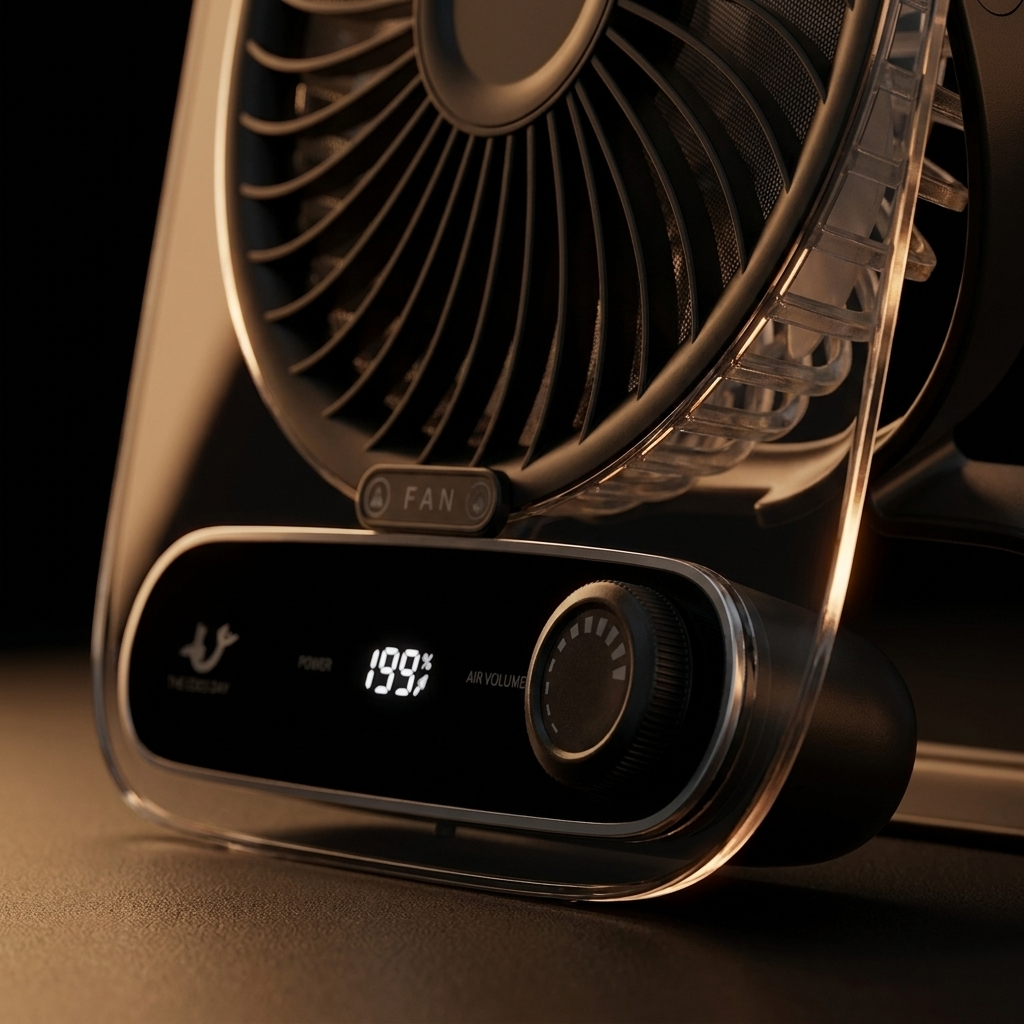 Ventilateur de Bureau Numérique Ultra Fin avec 199 Réglages de Vitesse 5