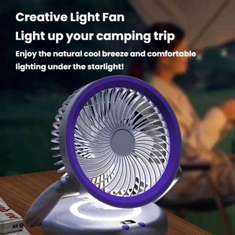 Ventilateur de Bureau Pliable avec Lumière LED 6