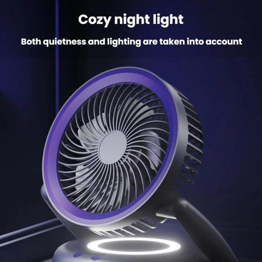Ventilateur de Bureau Pliable avec Lumière LED 7