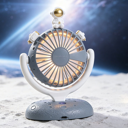 Ventilateur de Bureau USB Portable Astronaute Design Créatif et Silencieux 5