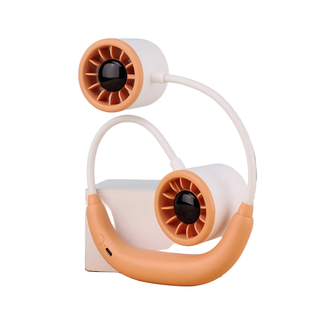 Ventilateur de Cou Portable pour Femme avec Double Ventilateur 0