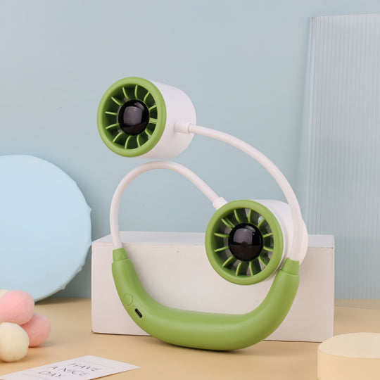 Ventilateur de Cou Portable pour Femme avec Double Ventilateur 5