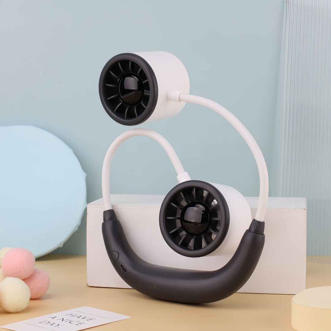 Ventilateur de Cou Portable pour Femme avec Double Ventilateur 6