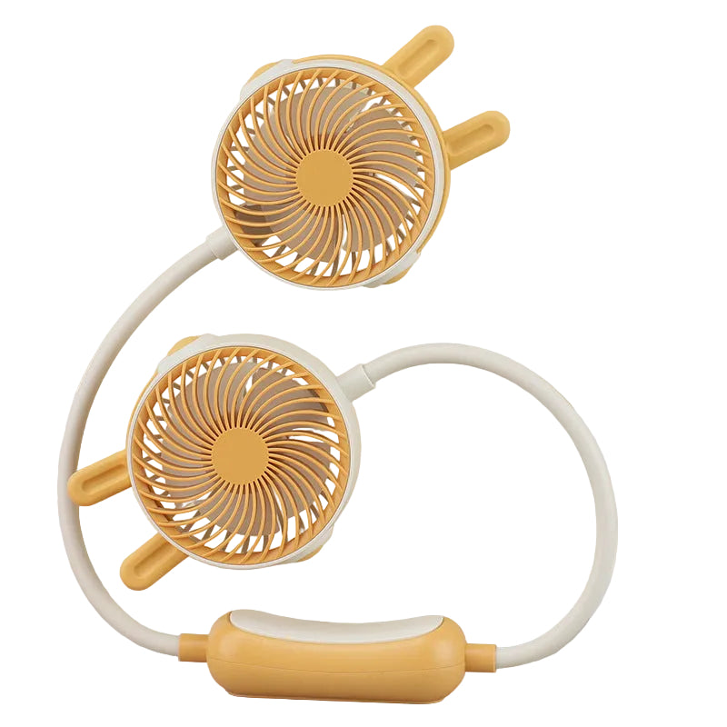 Ventilateur de Cou Portable pour Femmes Double Ventilateur 0