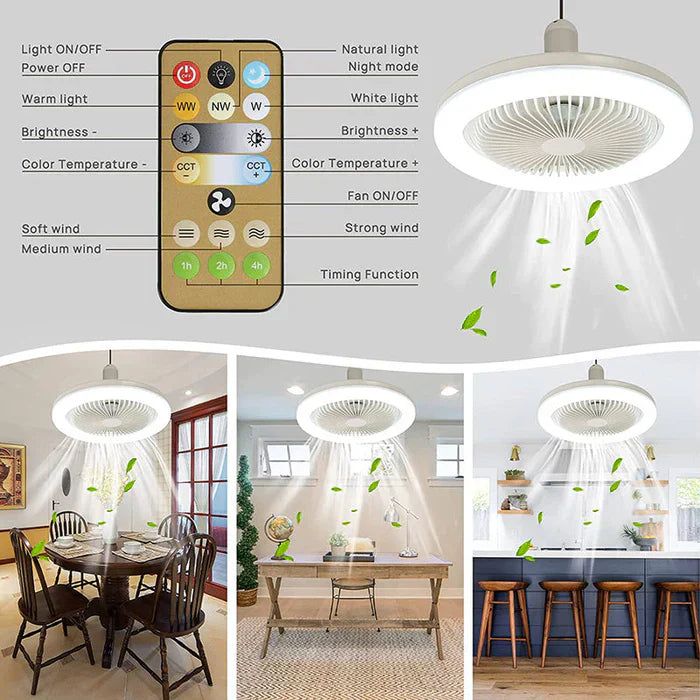 Ventilateur de Plafond LED avec Télécommande 4