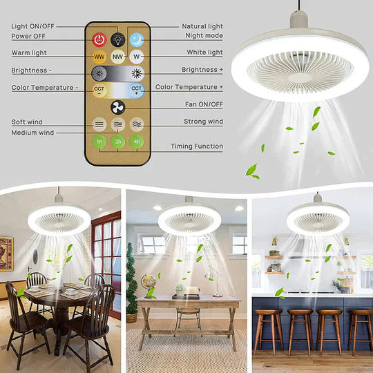 Ventilateur de Plafond LED avec Télécommande 4