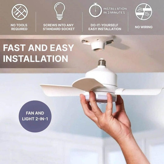 Ventilateur de Plafond avec Éclairage LED et Télécommande 1