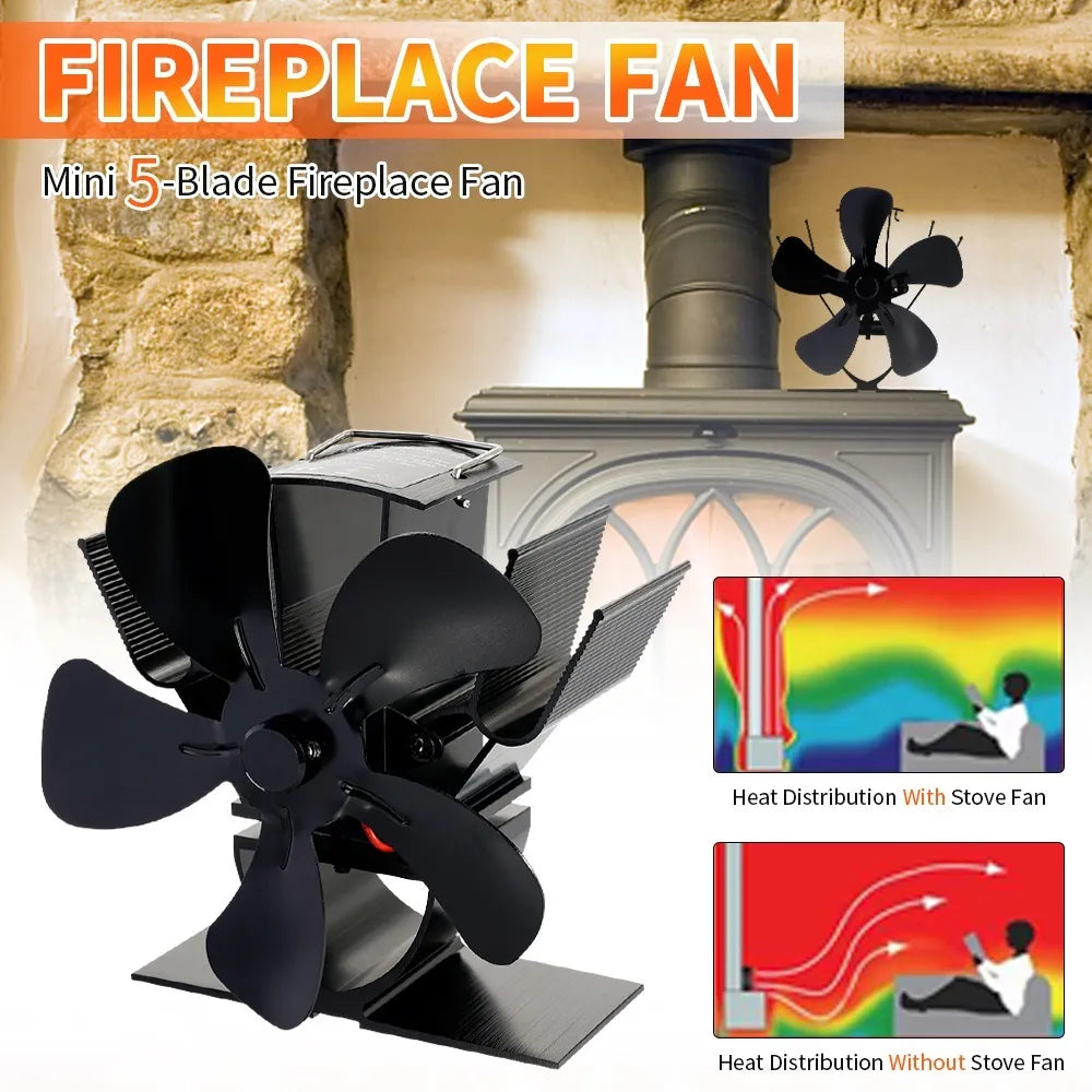 Ventilateur de Poêle à Bois Silencieux Avec Design Raffiné 1