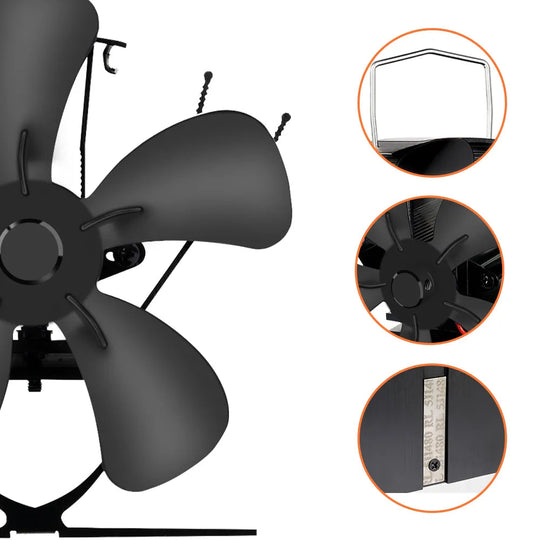 Ventilateur de Poêle à Bois Silencieux Avec Design Raffiné 3
