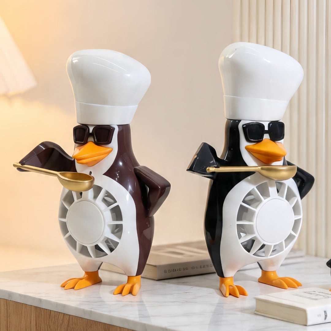 Ventilateur de Table Design Pingouin pour Femme 3
