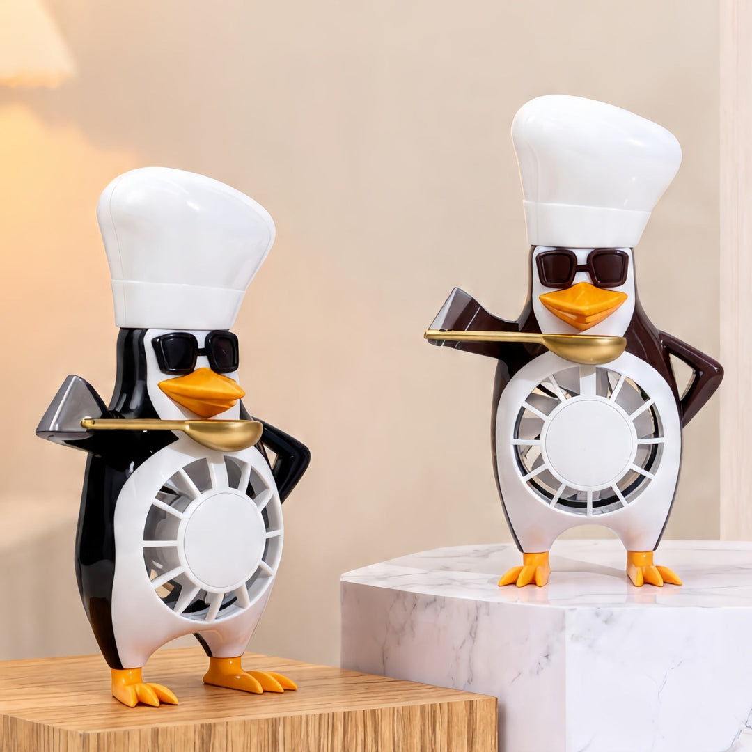 Ventilateur de Table Design Pingouin pour Femme 4