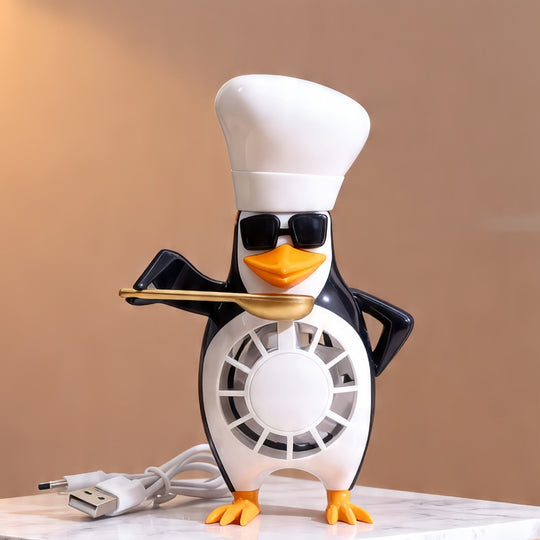 Ventilateur de Table Design Pingouin pour Femme 5
