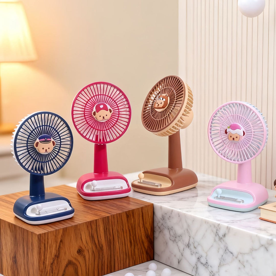 Ventilateur de Table Silencieux Compact avec Inclinaison Réglable pour Bureau et Maison 3