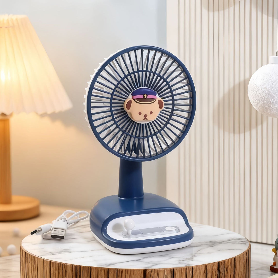 Ventilateur de Table Silencieux Compact avec Inclinaison Réglable pour Bureau et Maison 4
