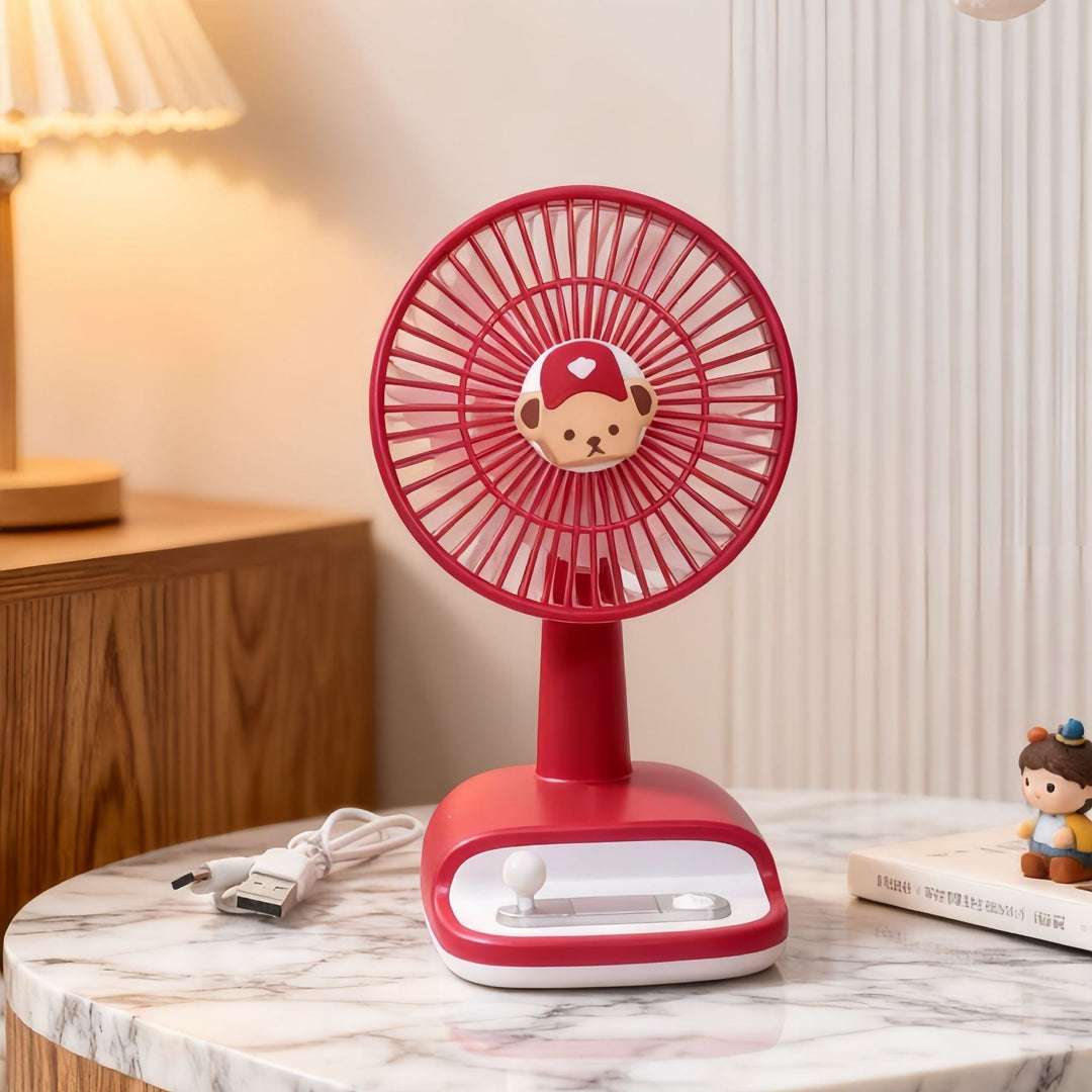 Ventilateur de Table Silencieux Compact avec Inclinaison Réglable pour Bureau et Maison 5