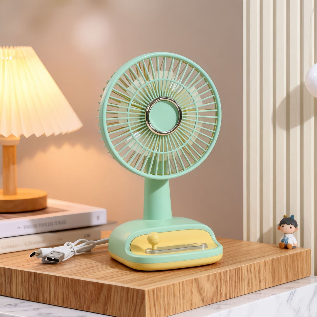 Ventilateur de Table Silencieux Compact avec Inclinaison Réglable pour Bureau et Maison 8