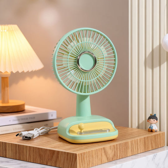 Ventilateur de Table Silencieux Compact avec Inclinaison Réglable pour Bureau et Maison 8