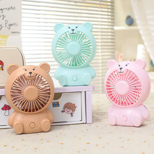 Ventilateur de Table Silencieux USB au Design Ours pour Bureau et Maison 1